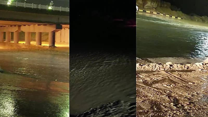 فيديو..سيول قوية تحول شوارع حوطة بني تميم إلى أنهار