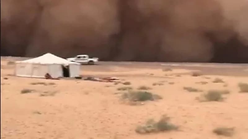 إمارة الشمالية توضح حقيقة مقطع العاصفة الغبارية بعرعر