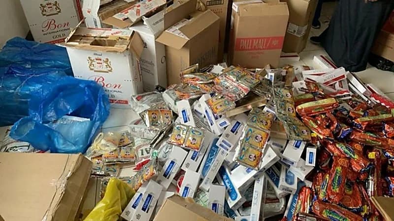 مصادرة 2 طن " تنباك " و17500 علبة دخان في الشرقية