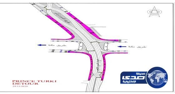 أمانة الرياض تغلق جزئياً تقاطع طريق الأمير تركي الأول مع طريق مكة