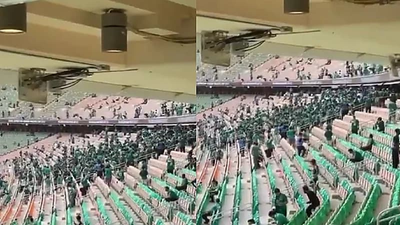 لحظة دخول جماهير الأهلي لملعب الإنماء قبل لقاء وبيراميدز .. فيديو