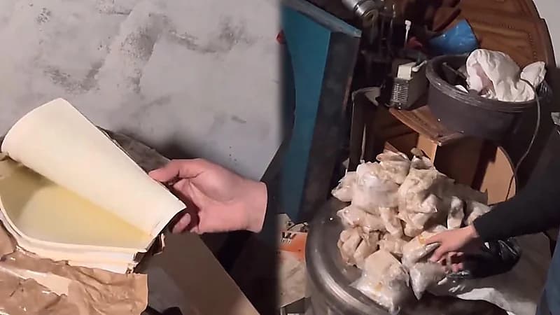 مداهمة مصنع للكبتاجون وتزوير العملات تابع لحزب الله اللبناني .. فيديو