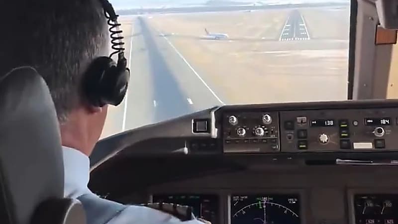 لحظة هبوط طائرة B777 في مطار الأمير محمد بن عبدالعزيز بالمدينة المنورة.. فيديو