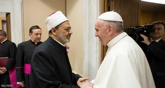 شيخ الأزهر يلتقي بابا الفاتيكان في روما