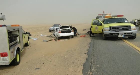 وفاة وإصابة 13 في حادث تصادم على طريق الساحل بمكة