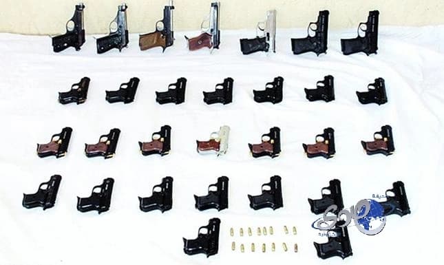 إحباط محاولة تهريب 174 مسدساً بجازان