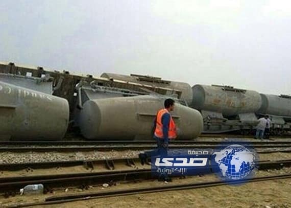 انقلاب عربات قطار الدمام في بقيق 