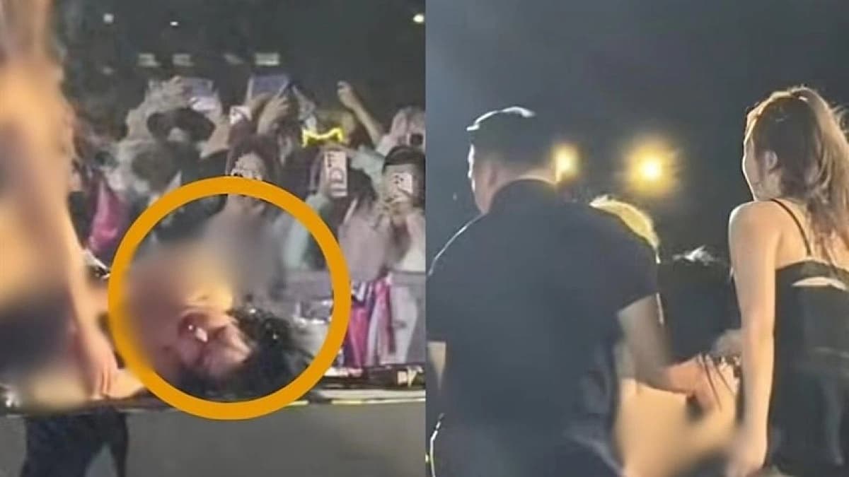 لحظة سقوط مغنية شهيرة على خشبة المسرح بسبب وزنها.. فيديو