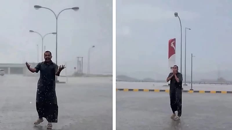 الأمطار تعود وتزين سماء عُمان بعد انقطاع طويل.. فيديو