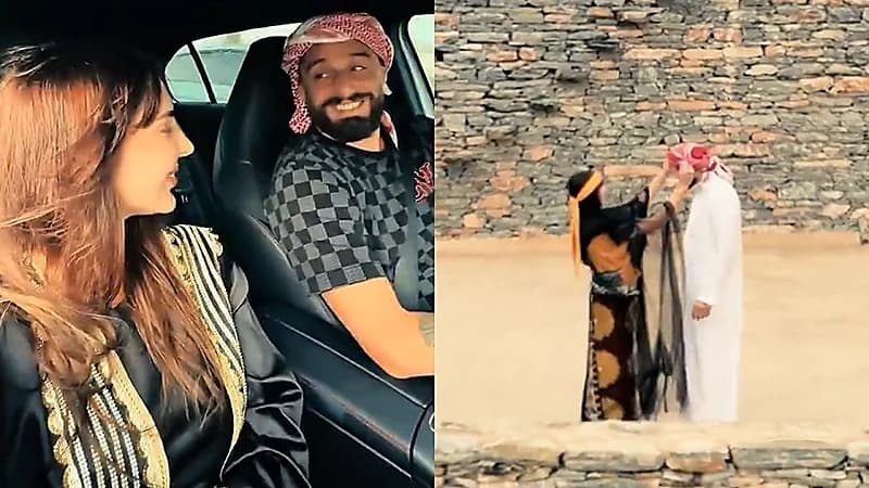 زوجان من بلجيكا يوثقان قصة تعارفهما في المملكة.. فيديو