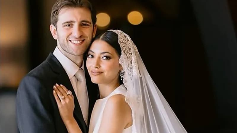 زواج مي الغيطي على خطيبها البريطاني.. صور