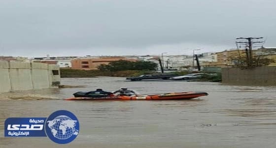 الدفاع المدني بعسير تتلقي بلاغات احتجاز على اثر الامطار