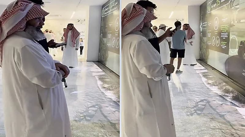 مشهد عفوي لمسن أدهشته تغييرات الرياض بعد التشجير .. فيديو