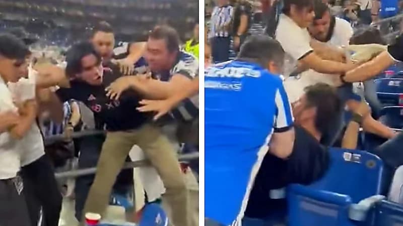 اشتباكات عنيفة بين جماهير إنتر ميامي ومونتيري في كأس الكونكاكاف .. فيديو