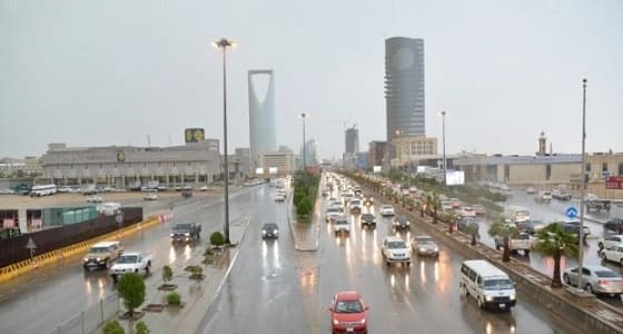 هطول أمطار على محافظات الرياض