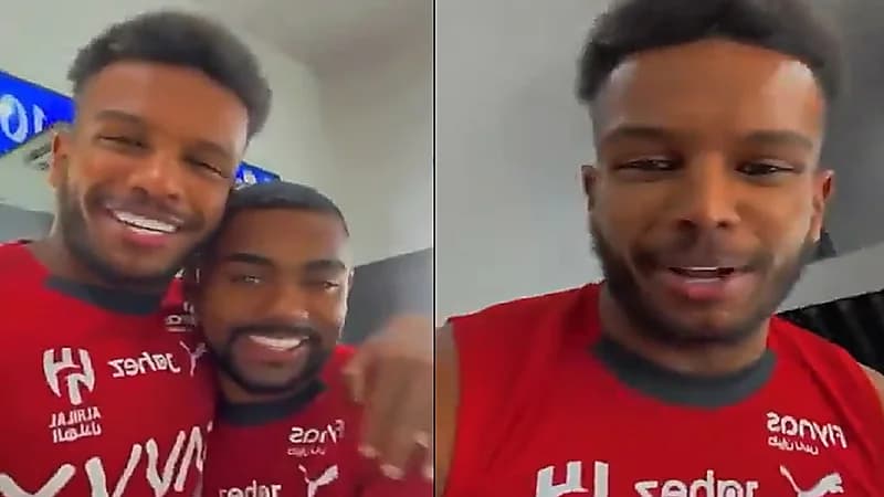 البليهي يمازح مالكوم بعد تدشينه حسابه بسناب شات: أعطيني أموال.. فيديو