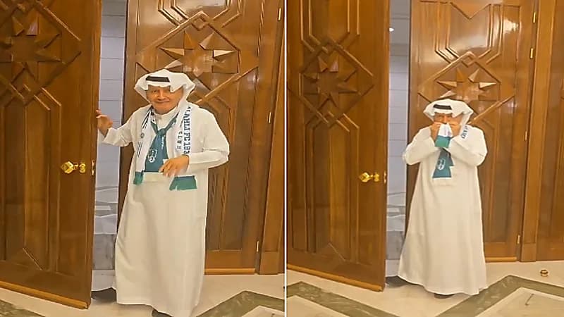 ظهور الرمز الأهلاوي يُقبل شعار النادي .. فيديو