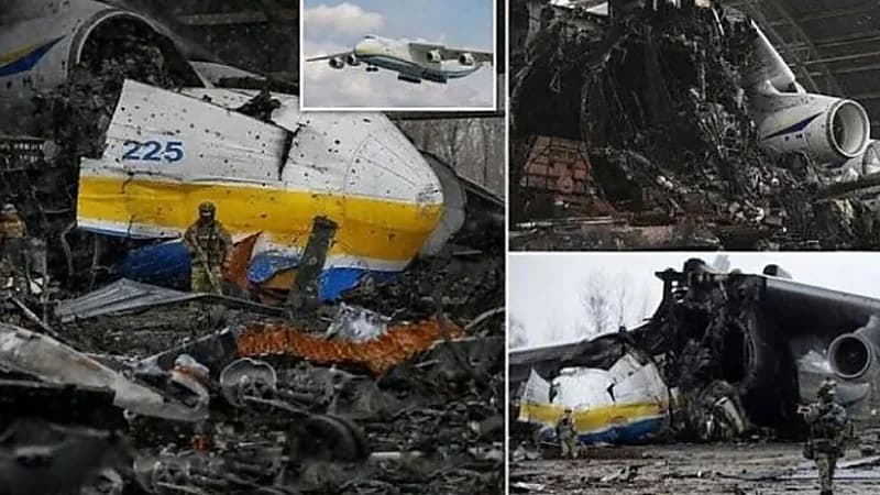 شاهد.. حجم الدمار الذي حل بأكبر طائرة في العالم بعد القصف الروسي