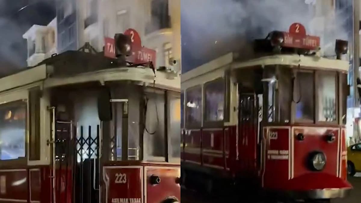 حريق مفاجئ في الترام الأحمر بإسطنبول دون وقوع إصابات.. فيديو