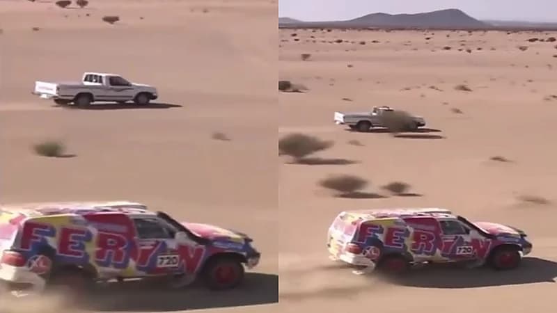 بالفيديو.. قائد “وانيت” يتجاوز أحد متسابقي رالي داكار في تحدي مثير