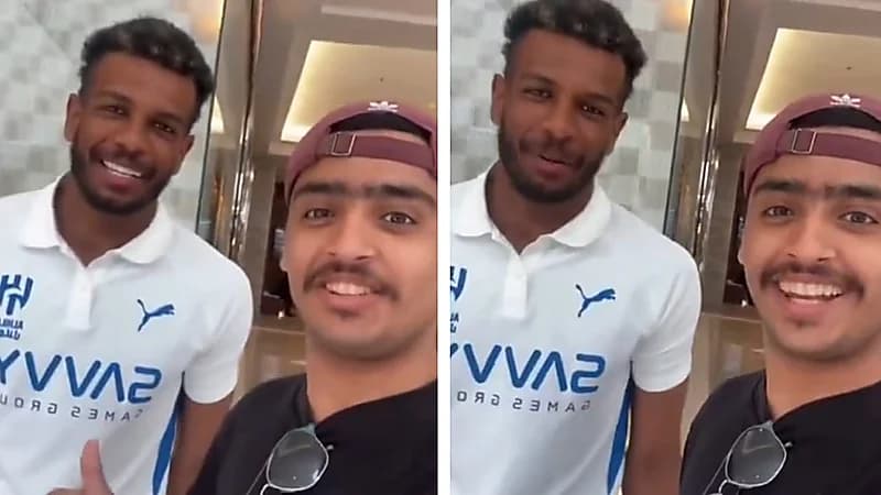 ردة فعل البليهي بعد وصفه بأعظم مدافع في التاريخ .. فيديو