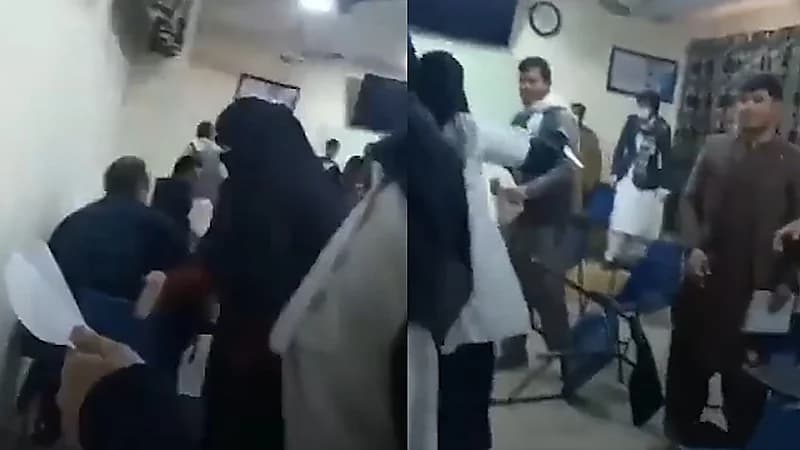 فيديو..طالبات أفغانيات يشتبكن مع عناصر طالبان ويدخلن صفوفهن بالقوة