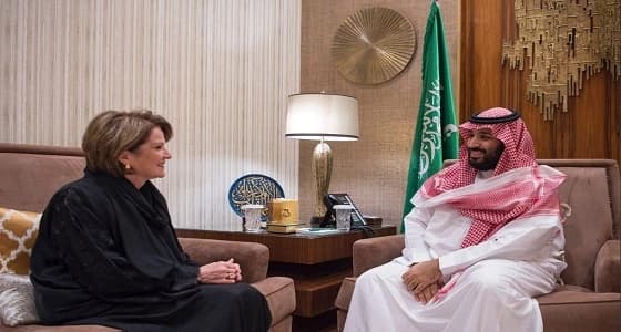 سمو ولي العهد يبحث مع رئيس شركة لوكهيد مارتن التعاون الصناعي العسكري
