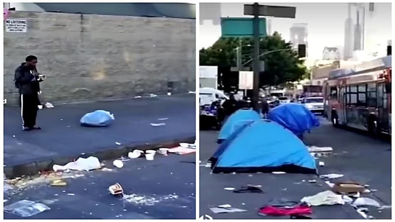 لوس أنجلوس تتحول لمقالب قمامة وأوقاراً للمخدرات.. فيديو