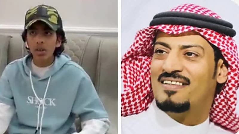 شاهد.. أحدث ظهور لنجل الراحل محمد الشمري بعد خروجه من المستشفى