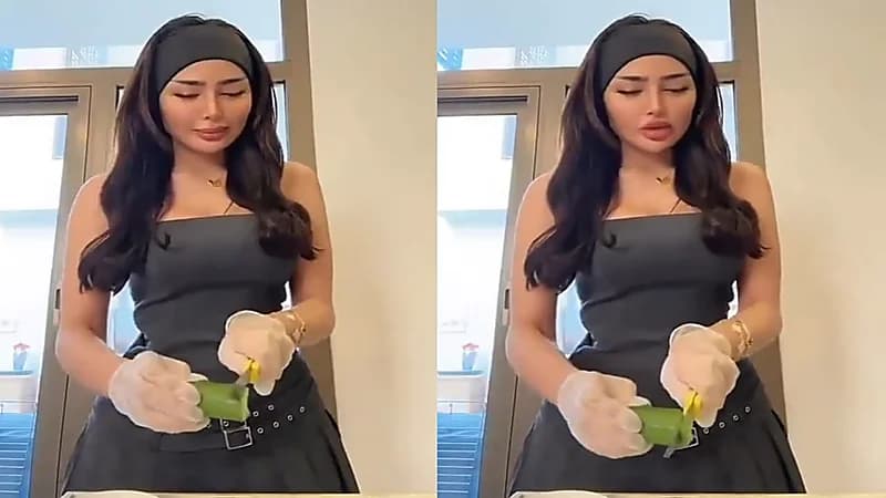 مروج الرحيلي تثير الجدل بطريقتها في تحضير الغداء.. فيديو