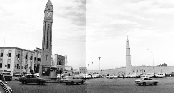 صورة نادرة لميدان " الصفاة " والجامع الكبير بالرياض