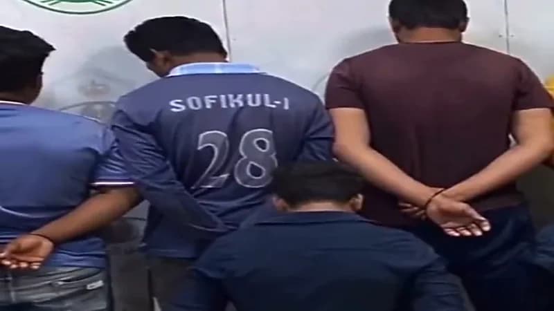 شاهد.. لحظة القبض على 10 مقيمين إثر مشاجرة جماعية بينهم بالشرقية