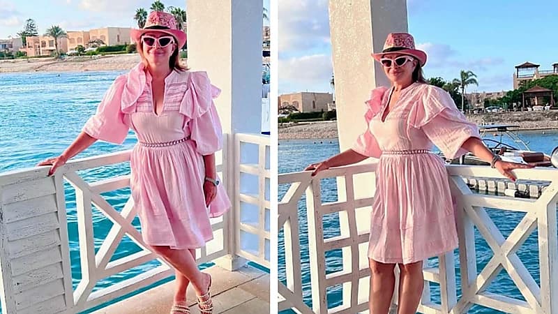 إلهام شاهين تشعل مواقع التواصل بفستان صيفي جريء .. صور