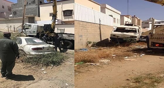إزالة 19 سيارة وهيكلا تالفا بـ " عسير "