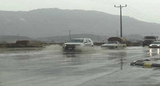 أمطار على محافظة بارق