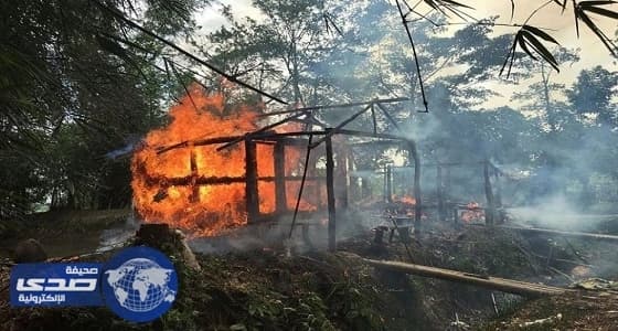 الميليشيات البوذية تحرق 5 منازل لمسلمي الروهينجا بـ " فوريتالا "