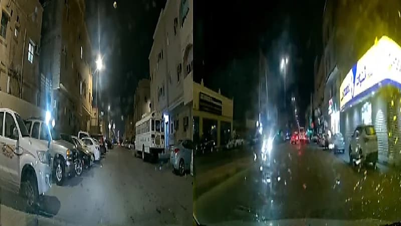 فتاة تفزع لعامل وتساعده في اللحاق بحافلته .. فيديو