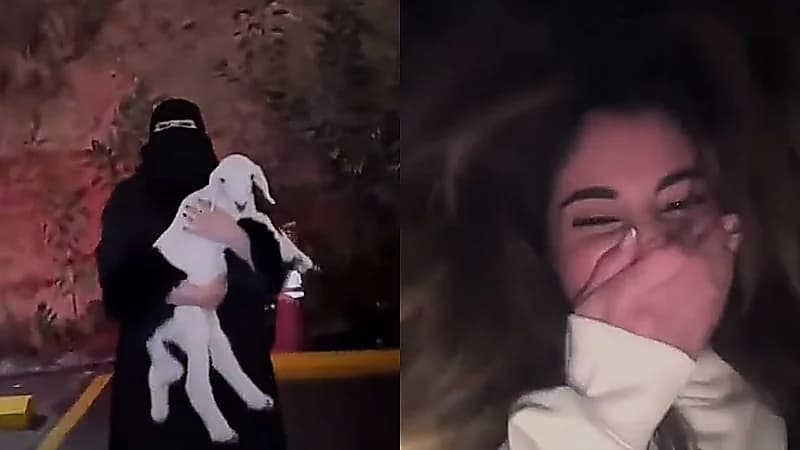 ندى القحطاني تهدي غيداء اللبنانية هدية غير متوقعة أثناء زيارتها للجنوب .. فيديو