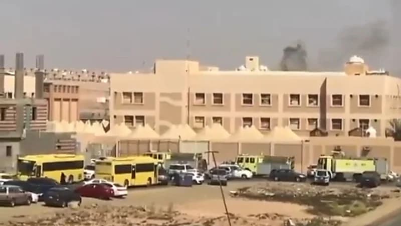 بالفيديو.. اندلاع حريق في إحدى مدارس البنات بجدة