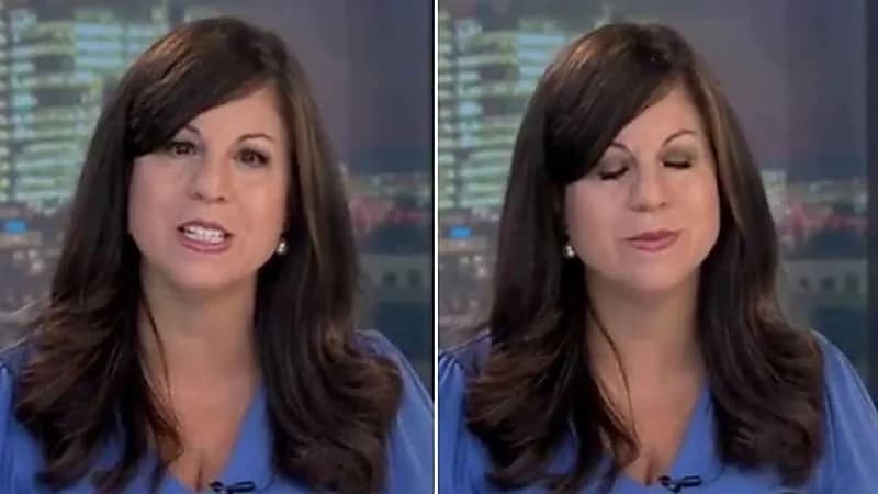 مذيعة تصاب بجلطة دماغية على الهواء