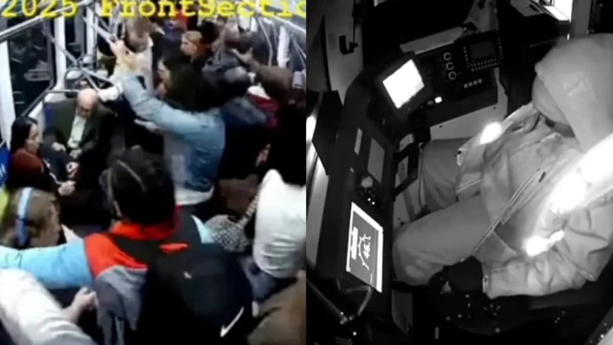 غفوة سائقة قطار تضع الركاب في لحظات مرعبة.. فيديو