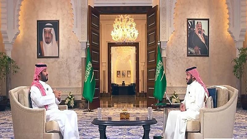 صورة من لقاء ولي العهد مع عبدالله المديفر