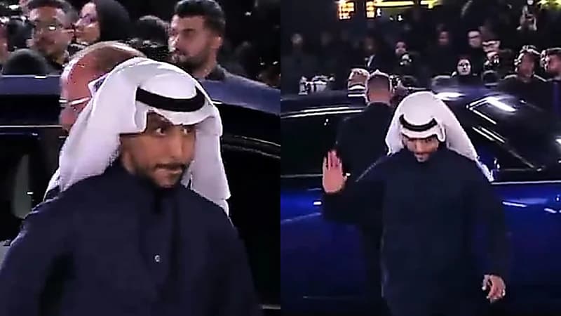 الأسطورة سالم الدوسري يصل لحفل جوائز JoyAwards .. فيديو