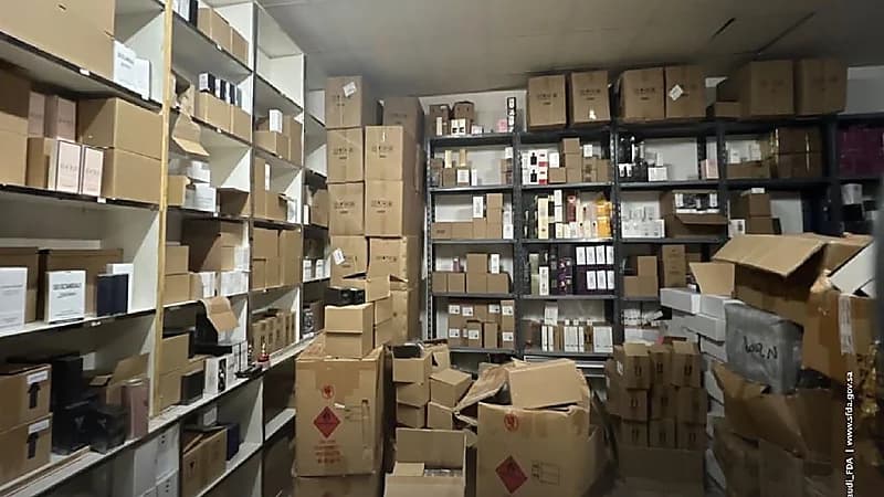 شاهد.. ضبط منشأة تستخدم 12 ألف منتج مخالف