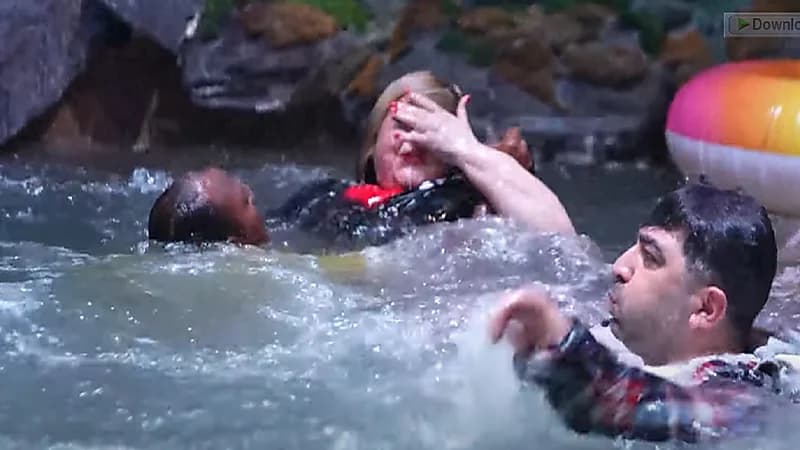 لحظة إنقاذ مها أحمد من الغرق في رامز جاب من الآخر .. فيديو