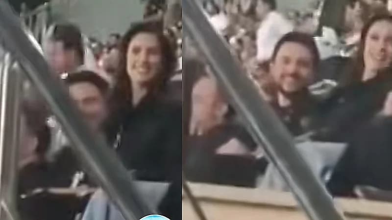 مشجع بمباراة الأردن للأميرة رجوة وزوجها : ستي رجوة سيدي حسين طاير فيك .. فيديو