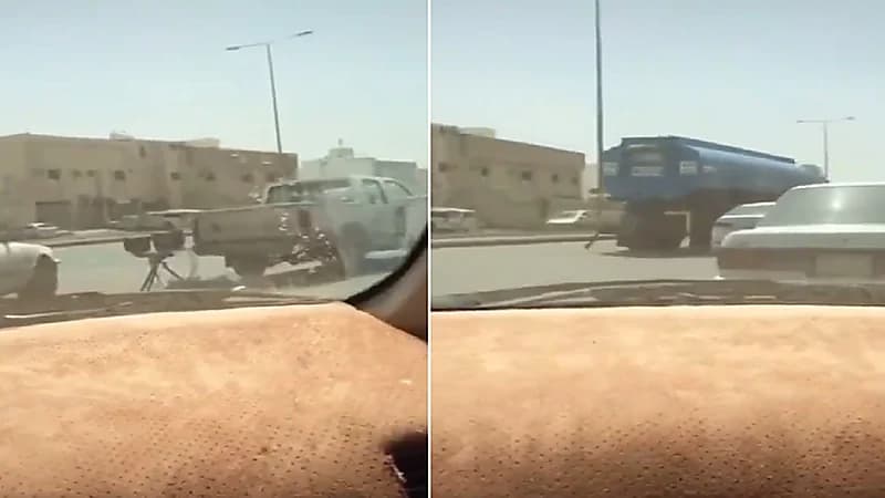 بالفيديو .. قائد مركبة يوثق لحظة اصطدامه بجهاز "ساهر"