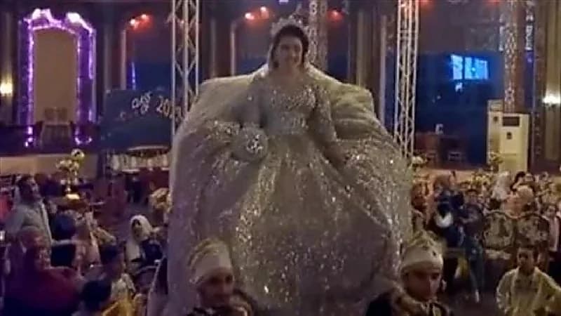 شاهد .. أغرب دخول لعروسة مصرية لقاعة زفافها