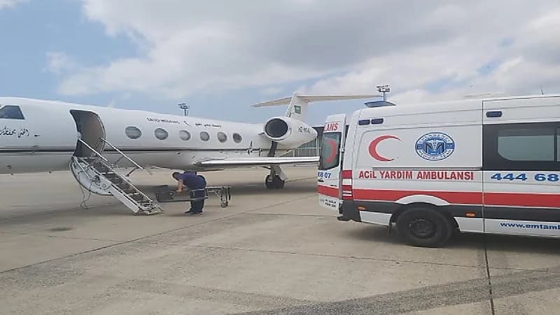 إخلاء طبي لمواطن مريض من إسطنبول إلى المملكة