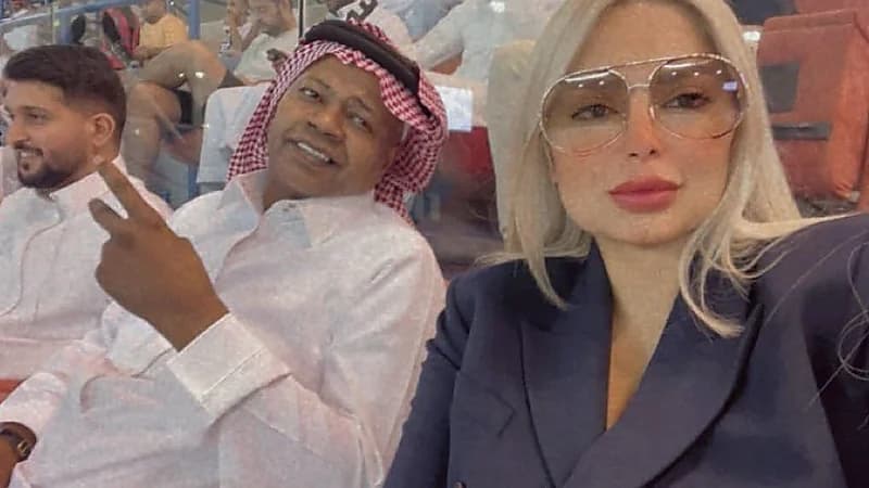 العويران ومي حلمي في مباراة الشباب والاتحاد .. صورة